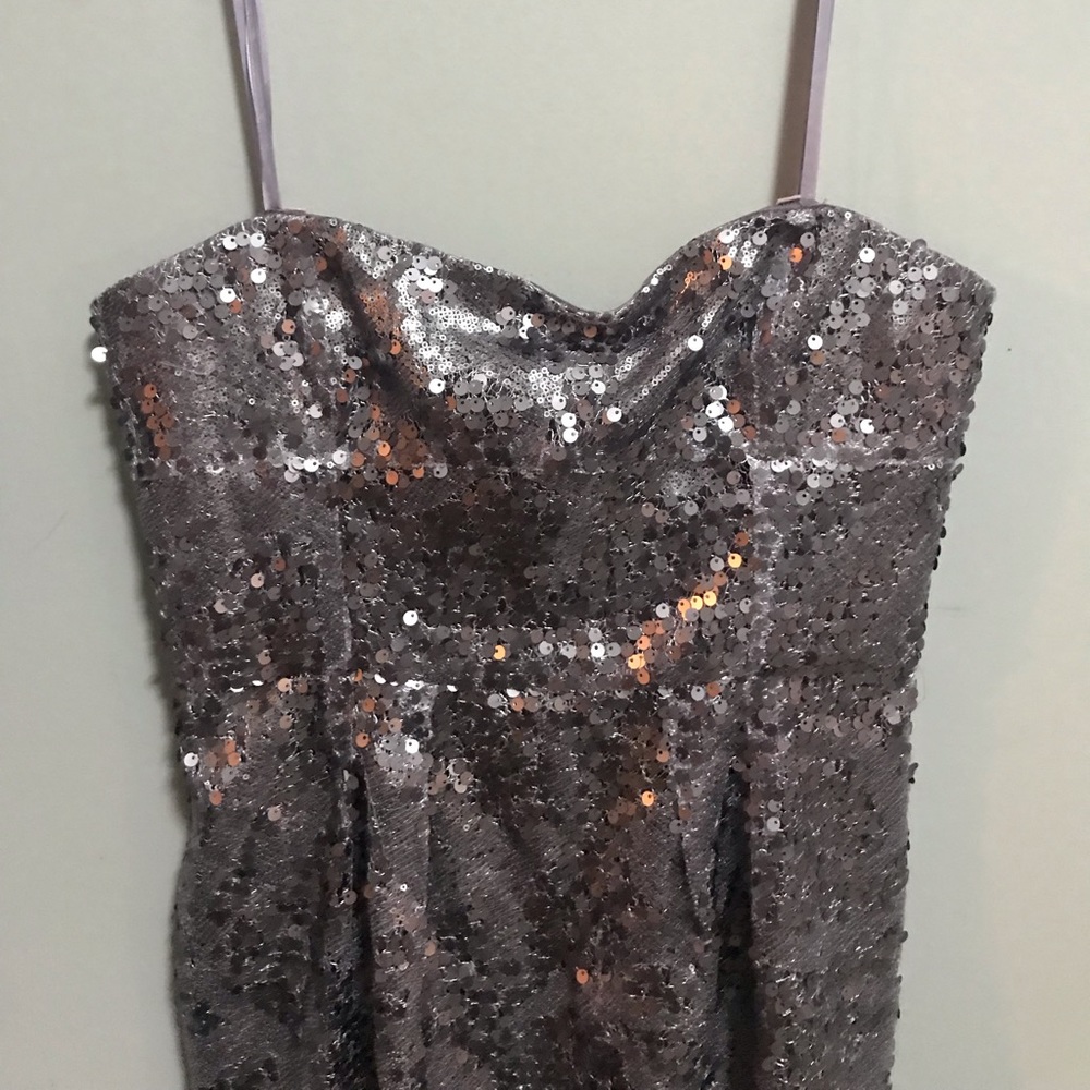 BCBG Lavender Sequined Party Dress